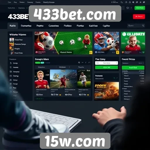 Experiência do usuário no 433bet.com durante navegação